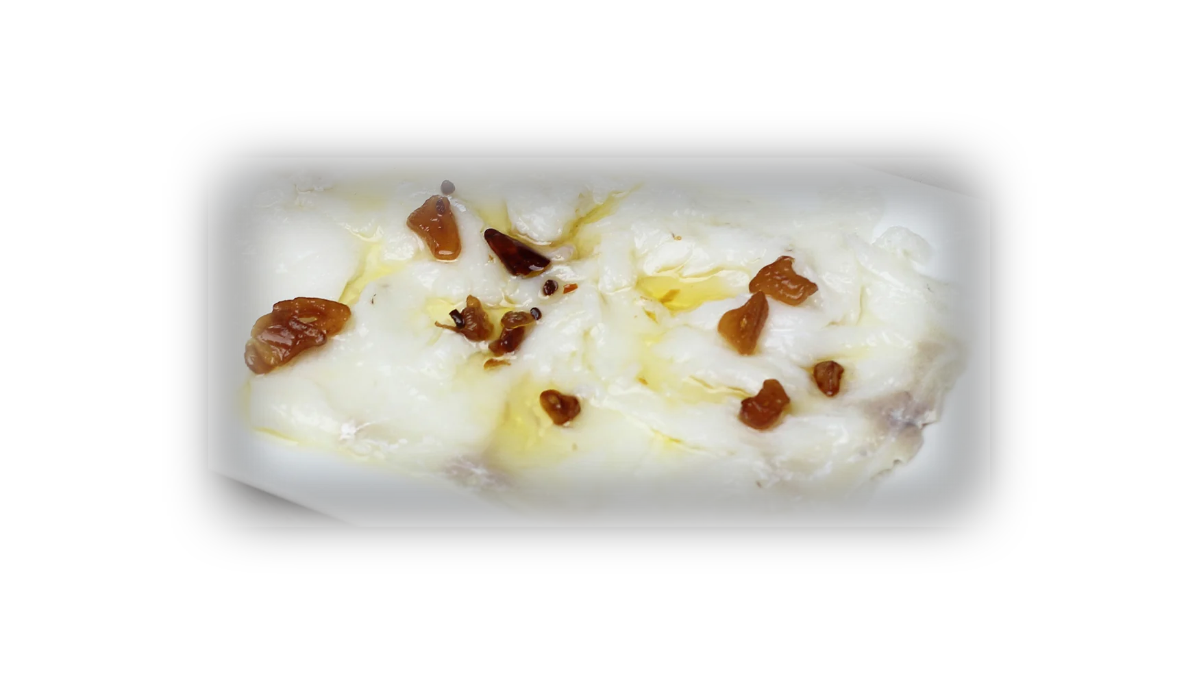 Carpaccio de bacalao ahumado