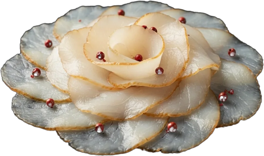 Carpaccio de bacalao