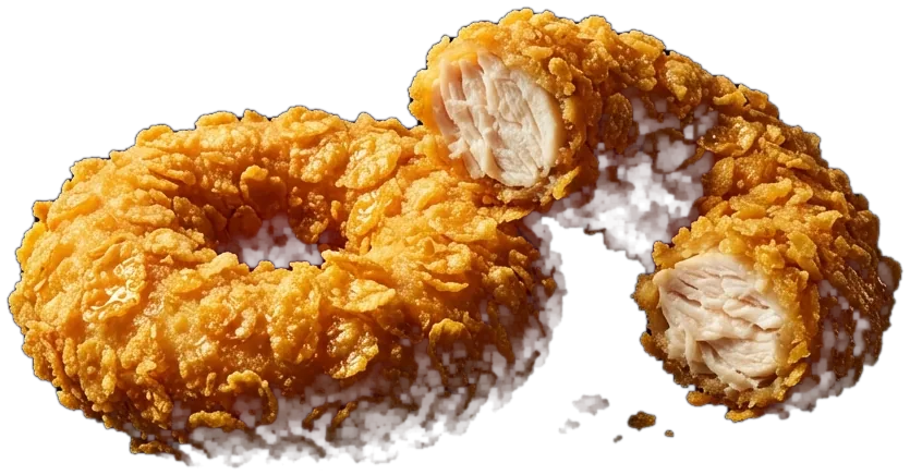 Rosquilla crujiente de pollo