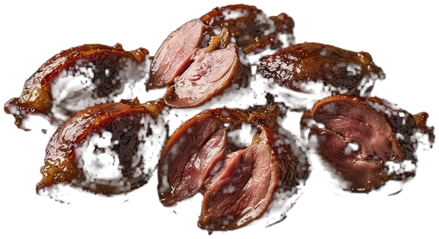 Mollejas de pato confitadas
